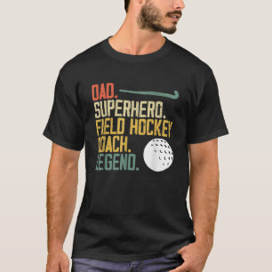Camiseta Superhéroe De Papá Vintage Para Entrenador De Hock