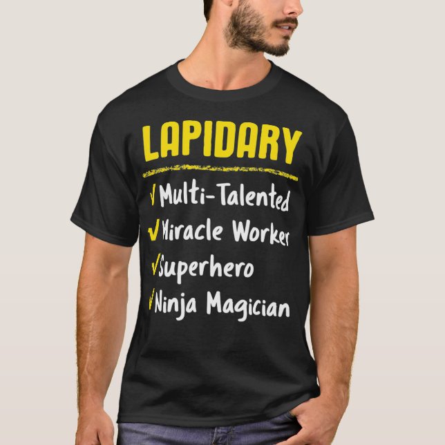 Camiseta Superhéroe del milagro lapidario Ninja Funny Jewe (Anverso)