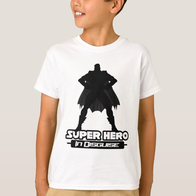 Camiseta Superhéroe disfrazado (Anverso)