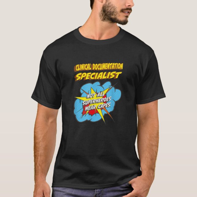 Camiseta Superhéroe divertidísimo especialista en documenta (Anverso)