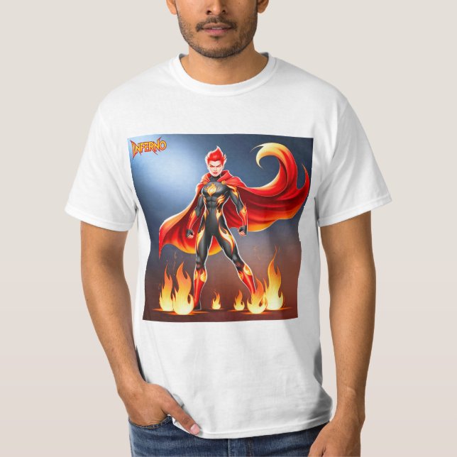 Camiseta Superhéroe: El poder y la fuerza (Anverso)