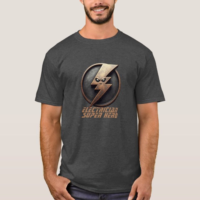 Camiseta Superhéroe eléctrico (Anverso)