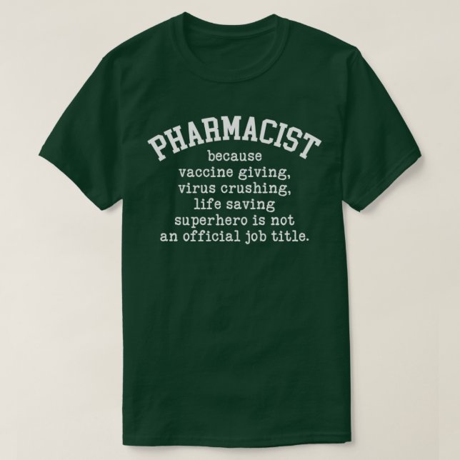 Camiseta Superhéroe farmacéutico (Diseño del anverso)