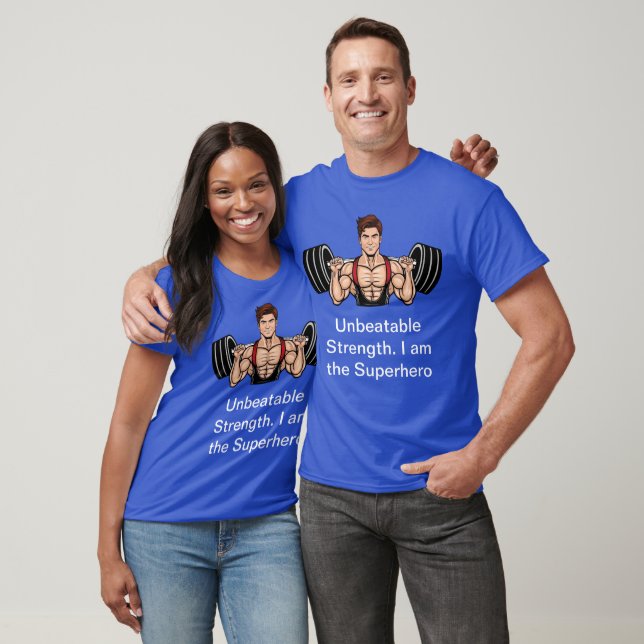 Camiseta Superhéroe: Fuerza insuperable (Unisexo)