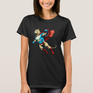 Camiseta Superhéroe Labrador recuperador Red Cape Super Her