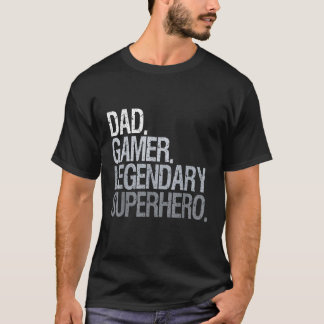 Camiseta Superhéroe legendario del jugador de papá