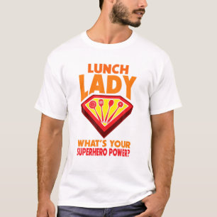 Camiseta Superhéroe Lunch Lady De Vuelta A La Novedad Escol
