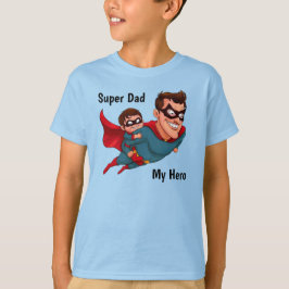 Camiseta Superhéroe papá personalizado del niño