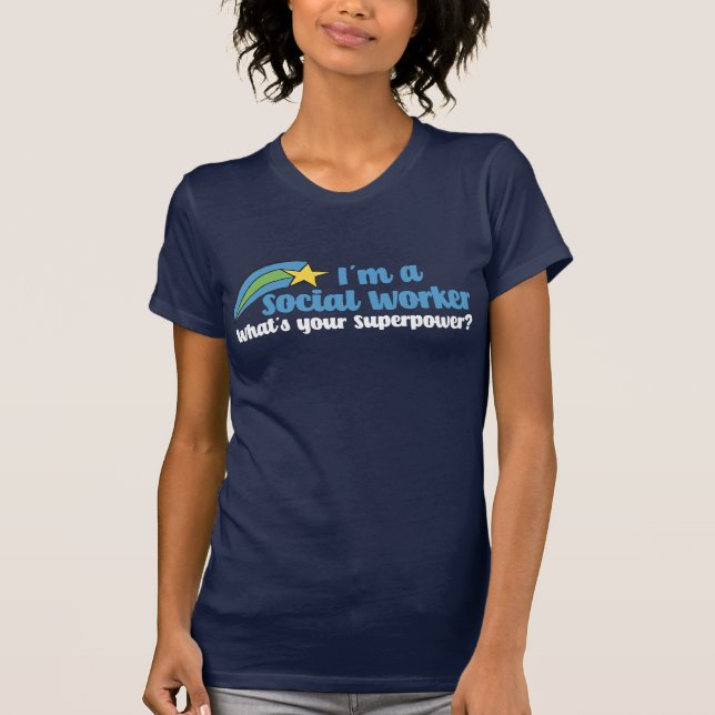 Camiseta Superhéroe Social Worker (Anverso)