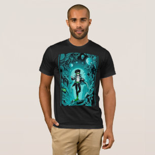Camiseta Superhéroe soñado en surreal Verde azulado