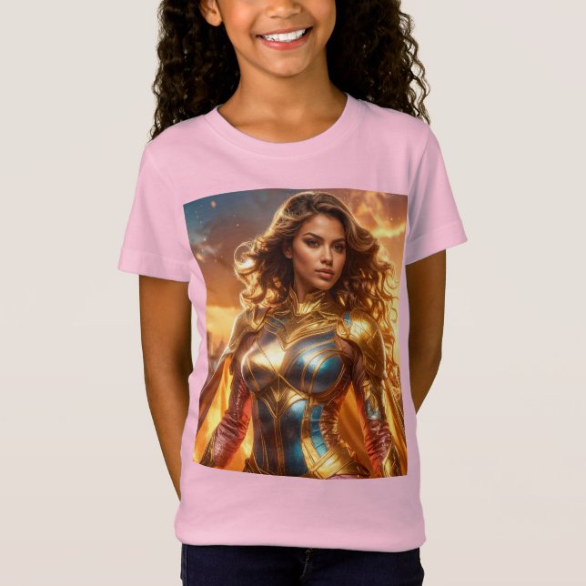 CAMISETA SUPERHÉROE - SUPERHÉROE FEMENINA (Anverso)