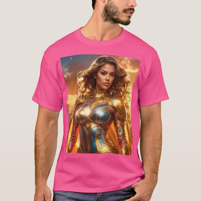 CAMISETA SUPERHÉROE - SUPERHÉROE FEMENINA (Anverso)