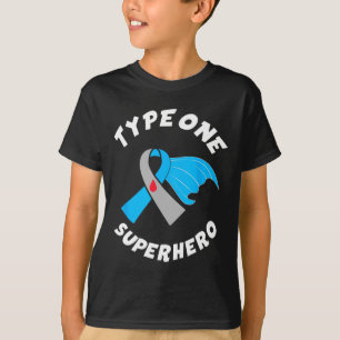 Camiseta Superhéroe tipo 1 Concienciación sobre la diabetes
