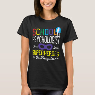 Camiseta Superhéroes psicólogos escolares - Psicología esco