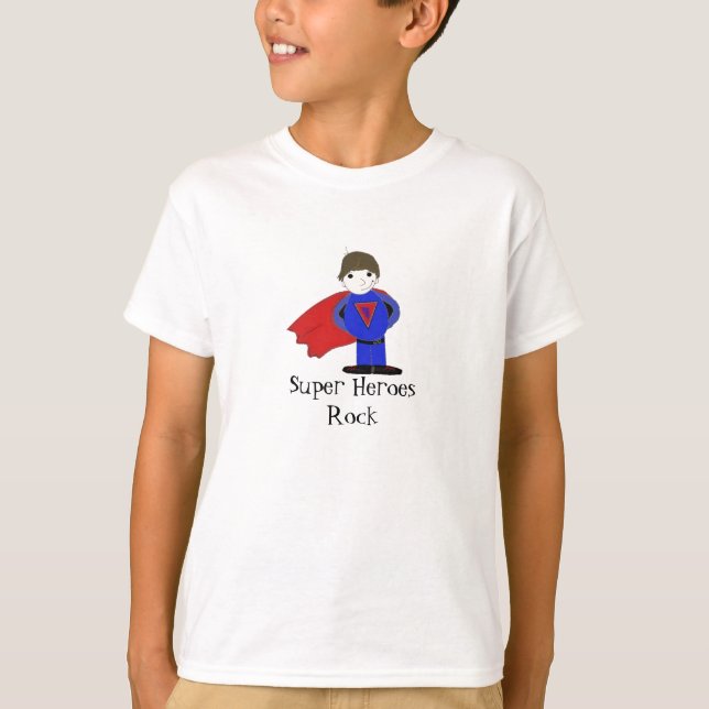 Camiseta Superhéroes Rockean (Anverso)