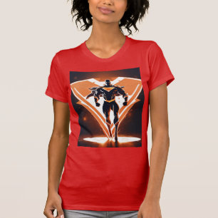 Camiseta Superheroína Emblema Mujeres delgadas en forma