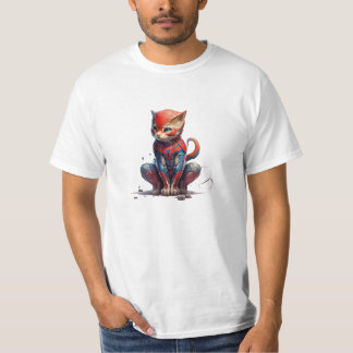 Camiseta Superheroína espunky: Gato T de corte web espía