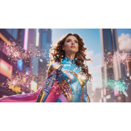 CAMISETA SUPERHEROÍNA - FANTASÍA CIENTÍFICA