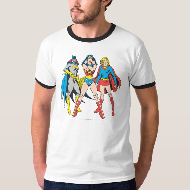 Camiseta Superheroína Pose (Anverso)