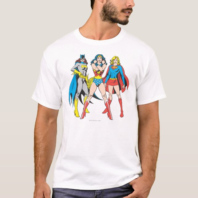 Camiseta Superheroína Pose (Anverso)