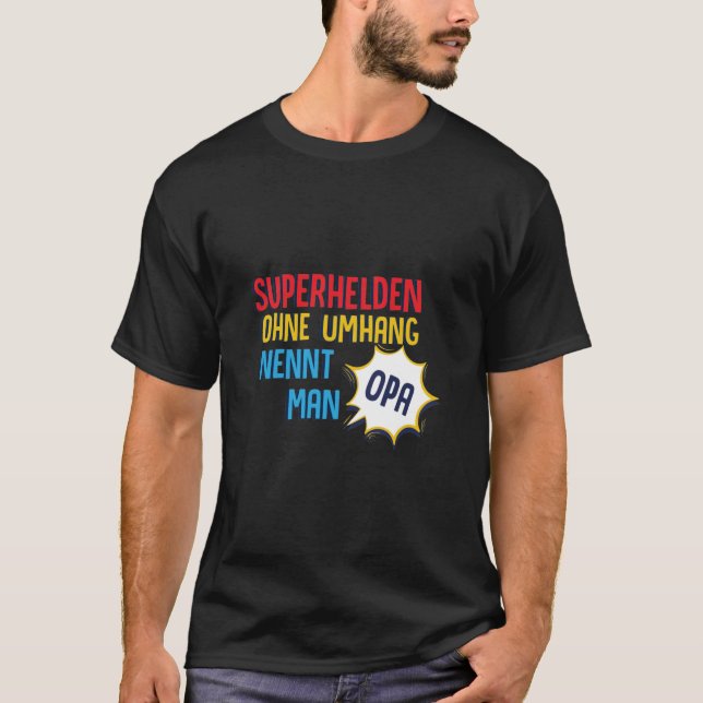 Camiseta Superheroína Sin Cabo Se Llama Abuelo T- (Anverso)