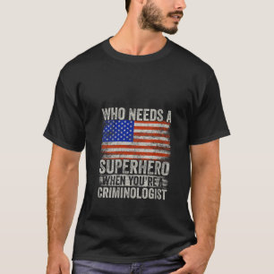 Camiseta Superheroína Vinta, investigadora criminal diverti