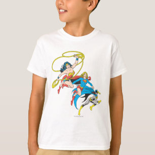 Camiseta Superheroínas saltan