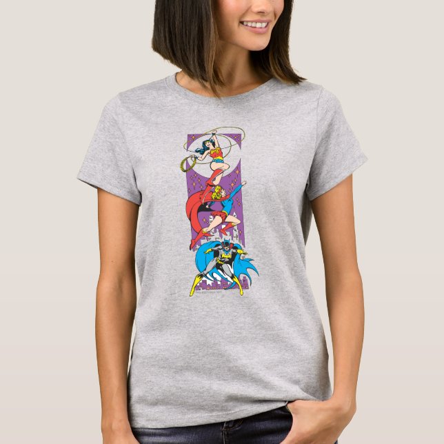 Camiseta Superheroines In Action (Anverso)