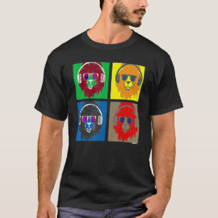 Camiseta SUPERHOMBRE LEÓN GENIAL Worhol conoce mashup de Ni