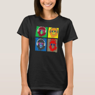 Camiseta SUPERHOMBRE LEÓN GENIAL Worhol conoce mashup de Ni