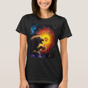 Camiseta SUPERHOMBRE LEÓN vs el Dragón Nietzche impresionis