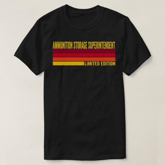 Camiseta Superintendente de almacenamiento de municiones (Diseño del anverso)