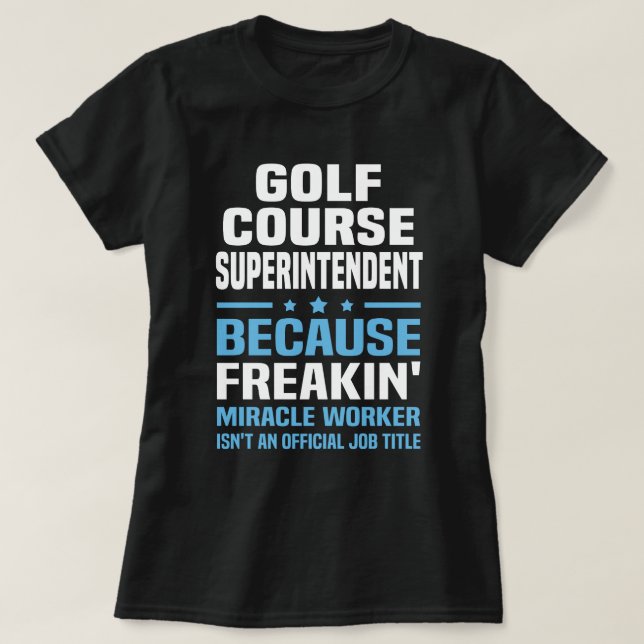 Camiseta Superintendente del campo de golf (Diseño del anverso)