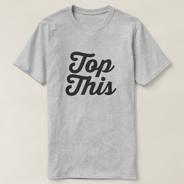 CAMISETA SUPERIOR A ESTO (Diseño del anverso)