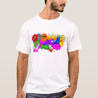 Camiseta superior de arte de doodle