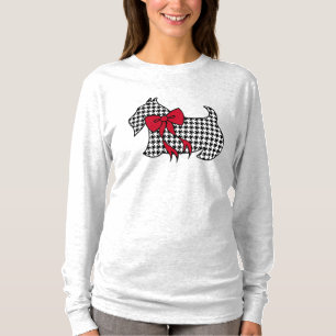 Camiseta superior de terrier escocés de Navidad pa