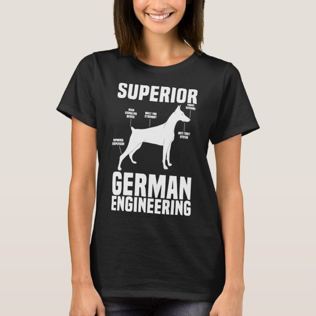 Camiseta Superior German Engineering Dobermans 196 (Anverso)