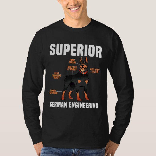 Camiseta Superior German Engineering Dobermans 262 (Anverso)