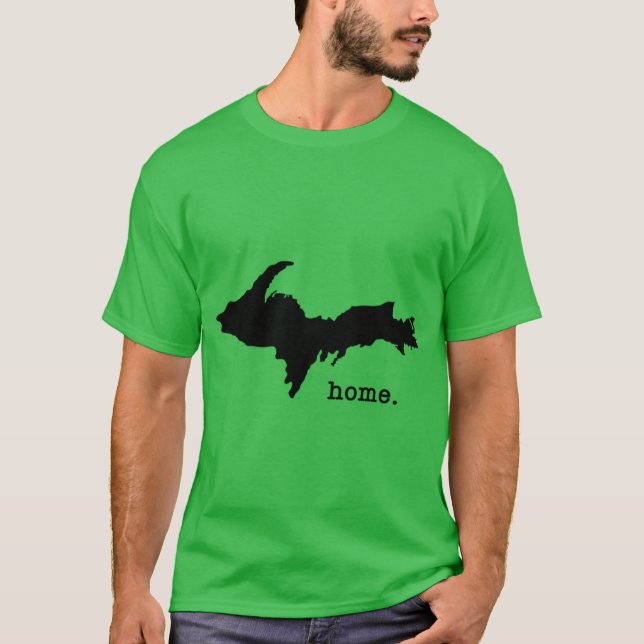 Camiseta Superior Michigan Home sobredimensionado (Anverso)