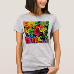 Camiseta Superior multicolor con flores