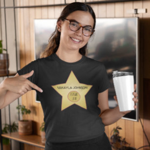 Camiseta Superlativo de la estrella de oro de Hollywood