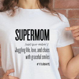 Camiseta Supermama Momlife Gracioso regalo de Día de la Mad