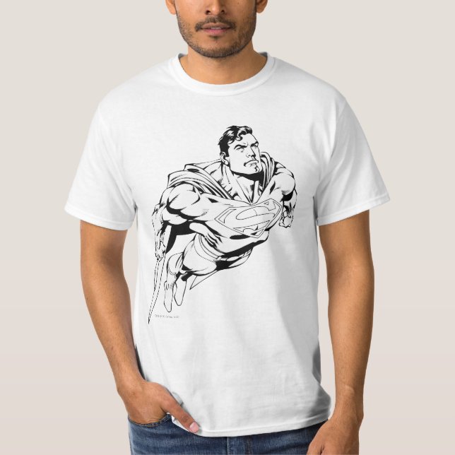 Camiseta Superman Black and White 1 (Anverso)