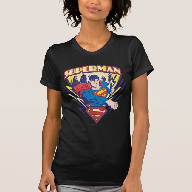 Camiseta Supermán con electricidad (Anverso)