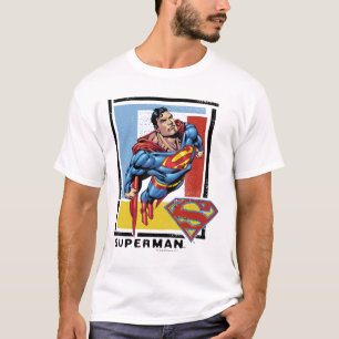 Camiseta Superman con fondo colorido