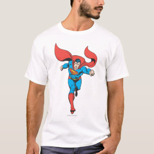 Camiseta Superman corre hacia delante 2