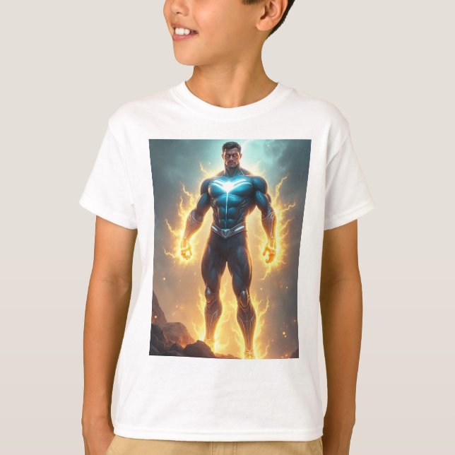 Camiseta Superman de cómic oficial de DC" (Anverso)