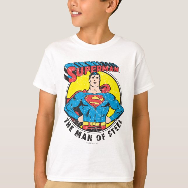 Camiseta Superman El hombre del acero (Anverso)