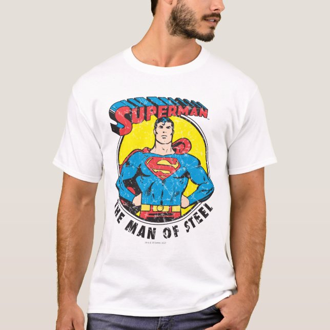 Camiseta Superman El hombre del acero (Anverso)