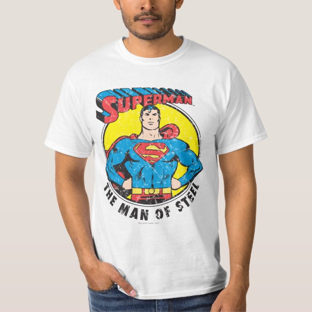 Camiseta Superman El hombre del acero (Anverso)